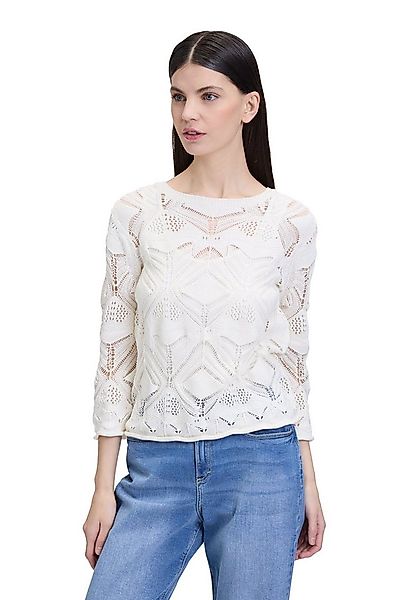 Cartoon Strickpullover Damen mit Rundhalsausschnitt (1-tlg) Struktur günstig online kaufen