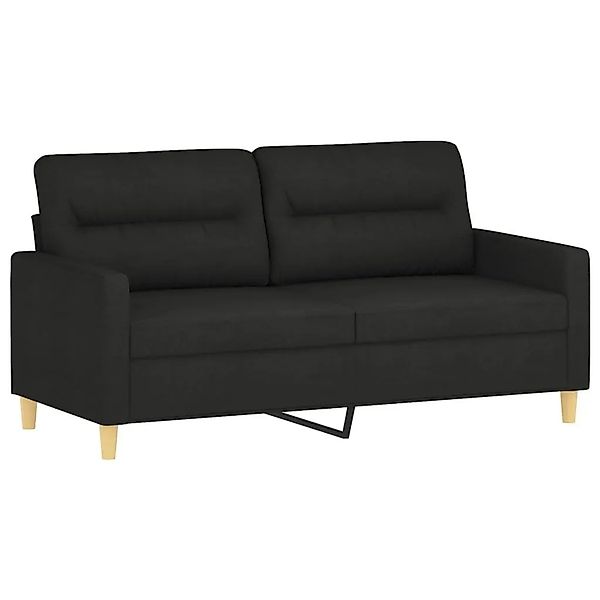 vidaXL 2-Sitzer-Sofa Schwarz 140 cm Stoff 359239 günstig online kaufen
