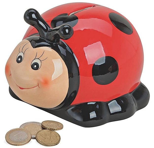 matches21 HOME & HOBBY Spardose Spardose Marienkäfer Sparschwein 14 cm günstig online kaufen