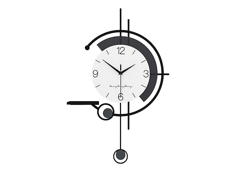 TWSOUL Wanduhr Groß Kreativität Dekorative Wanduhren mit Ablagetisch Metall günstig online kaufen