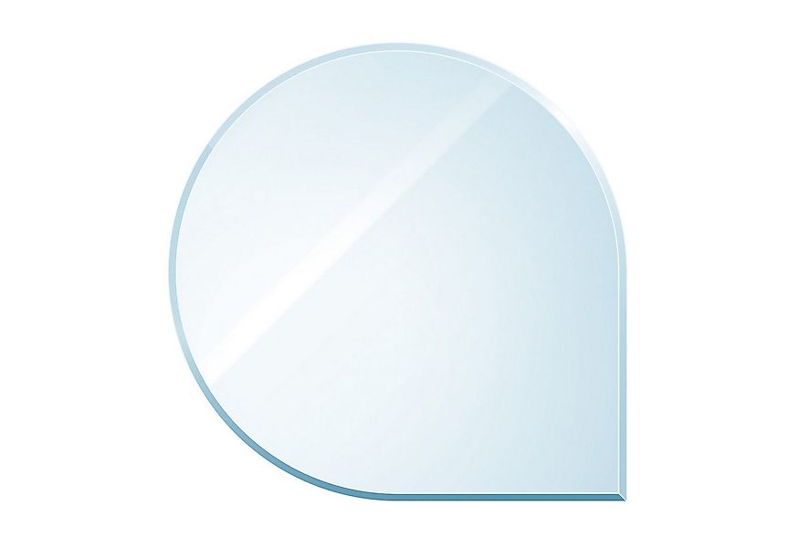 Raik Bodenschutzplatte raik Kamin Glasplatte Tropfen mit Facette günstig online kaufen