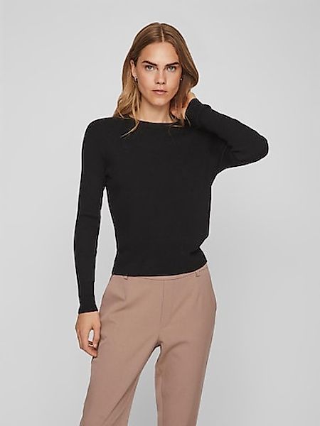 Vila Rundhalspullover VICOMFY O-NECK L/S KNIT günstig online kaufen