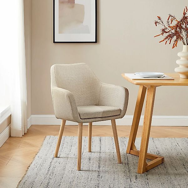 SalesFever Armlehnstuhl "Komfortabler Esszimmerstuhl mit Stil" () Stuhlbein günstig online kaufen