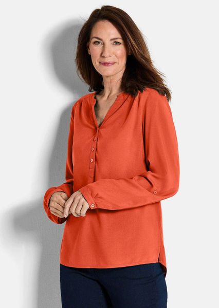 GOLDNER Schlupfbluse Elegante Viskosebluse mit V-Ausschnitt günstig online kaufen