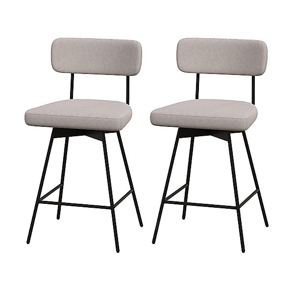 KOMFOTTEU Barhocker (2er-Set), Küchenstühle drehbar, mit günstig online kaufen