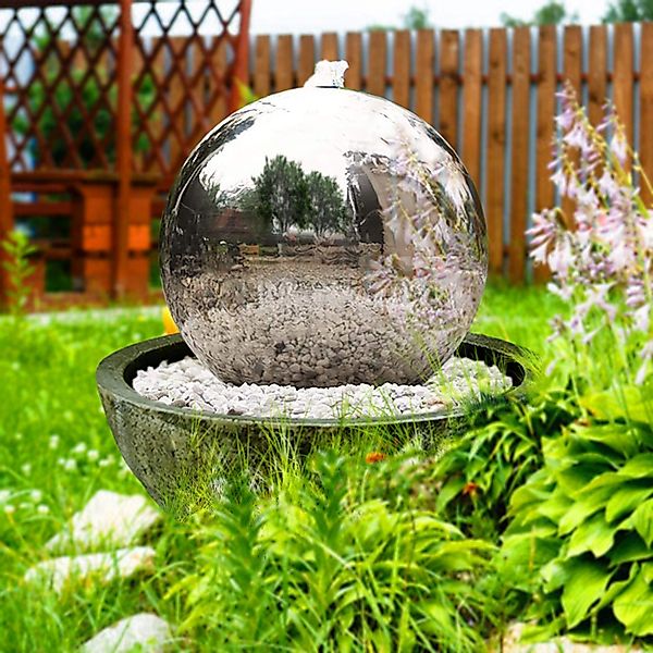 Köhko Zimmerbrunnen Kugelbrunnen aus Edelstahl mit günstig online kaufen