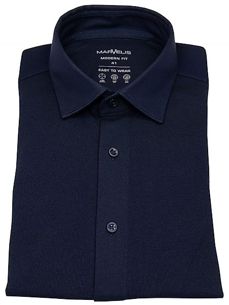 MARVELIS Langarmhemd Modern Fit leicht tailliert günstig online kaufen
