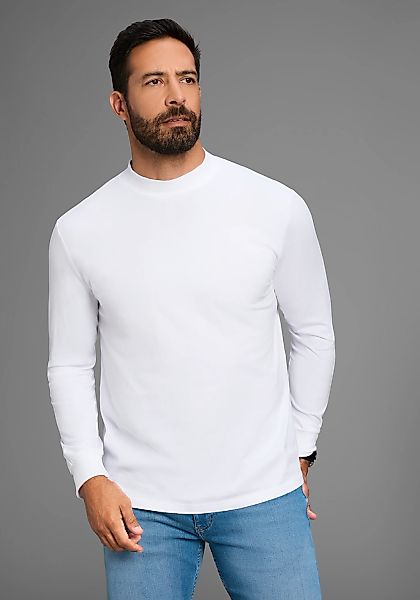 Mans World Stehkragenshirt "Neue Kollektion", mit Bündchen günstig online kaufen