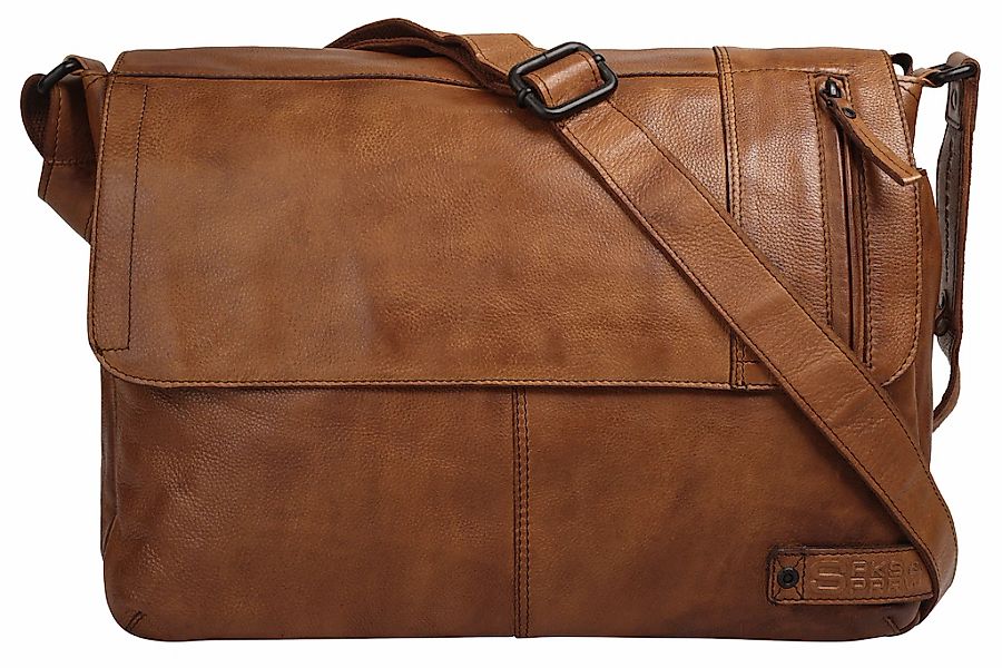 Spikes & Sparrow Messenger Bag echt Leder günstig online kaufen