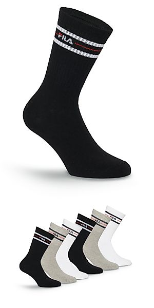 Fila Sportsocken "UNISEX LIFESTYLE PLAIN SOCKS", (6 Paar), mit eingestrickt günstig online kaufen