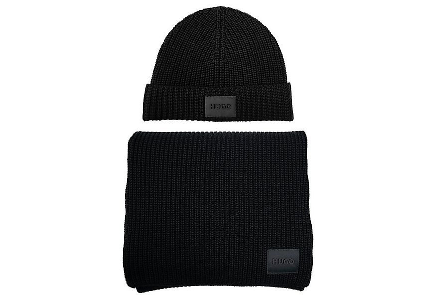 HUGO Strickmütze Zago Set im Set mit dazu passendem Schal günstig online kaufen
