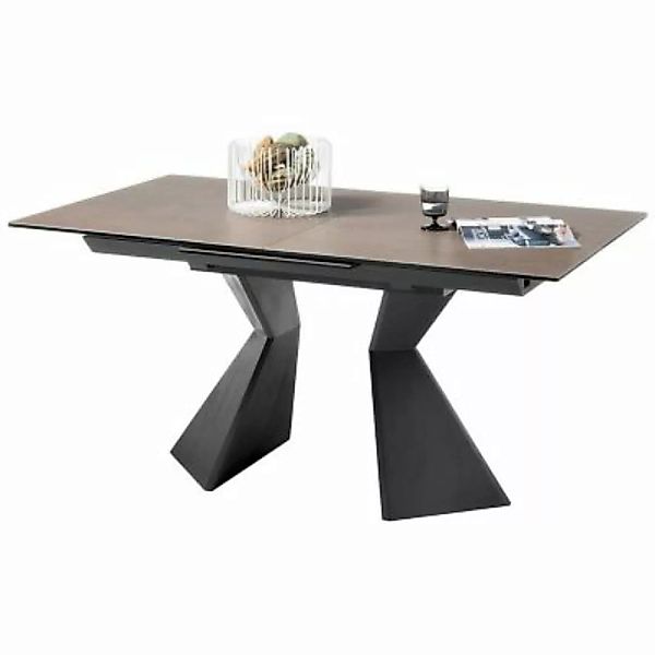 Lomadox Esstisch erweiterbar KAPRUN-119 Tischplatte mit Keramikoberfläche i günstig online kaufen