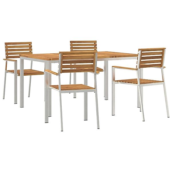 vidaXL 5-Teiliges Garten Essset aus Massivholz Akazie 3334775 günstig online kaufen