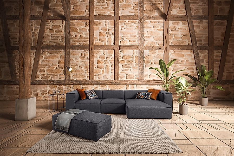 W.SCHILLIG Ecksofa "around-the-block" mit eleganter Biese, mit Federkern, B günstig online kaufen