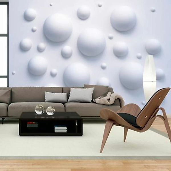 artgeist Fototapete Bubble Wall weiß Gr. 300 x 210 günstig online kaufen