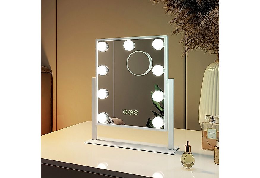 EMKE Kosmetikspiegel 1 PLUS 1 Hollywood Spiegel 360° Drehbar mit 7x Vergröß günstig online kaufen