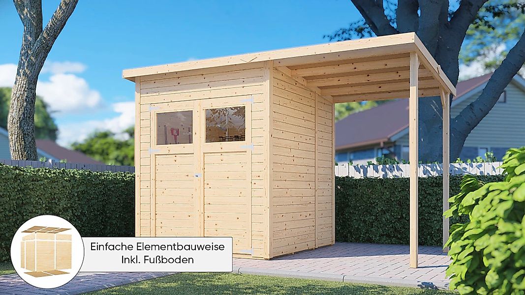 KONIFERA Gartenhaus "Amrum 2" Inklusive Fussboden günstig online kaufen