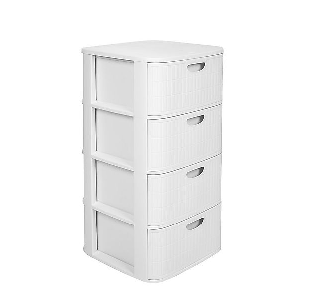 Kreher Rollcontainer 'Domus' mit 4 Schüben aus Kunststoff, rollbar (Farbe w günstig online kaufen