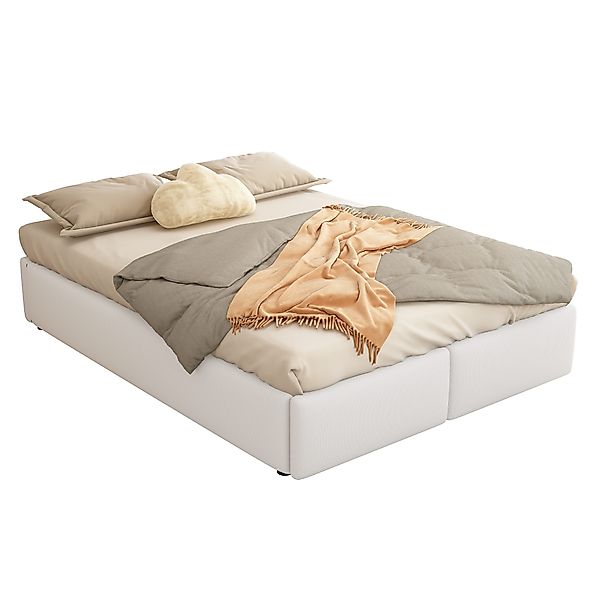 MODFU Polsterbett Plattformbett Flachbett Stauraumbett Doppelbett günstig online kaufen