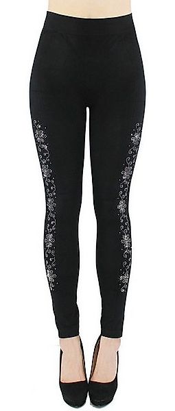 dy_mode Highwaist Leggings Damen Leggings Fitness-Leggings mit Glitzer Stra günstig online kaufen