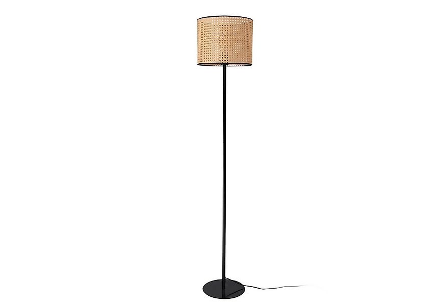 lux.pro Stehlampe, »Helens« Rattan-Optik 154cm Schwarz / Beige günstig online kaufen