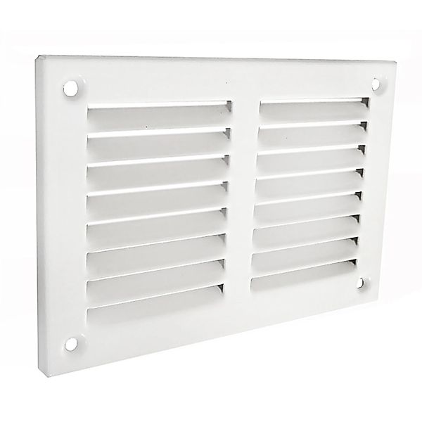 Häusler Lüftungsgitter LG 50305 Alu weiß Zuluft Abluftgitter 130 x 90 mm günstig online kaufen
