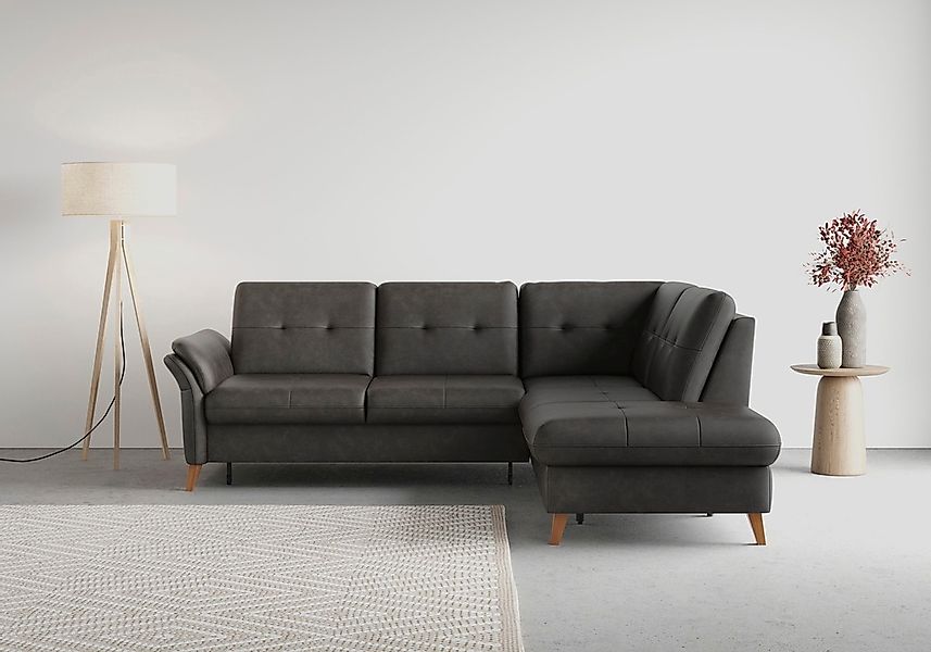 sit&more Ecksofa "Göteborg", inkl. Sitztiefenverstellung, wahlweise mit Bet günstig online kaufen