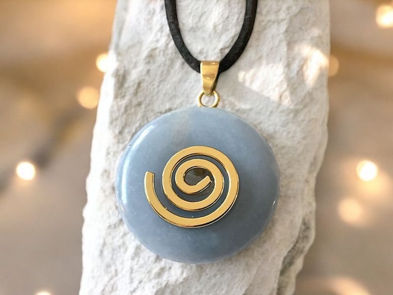 Steinfixx® Lange Kette echter Edelsteindonut 30 günstig online kaufen