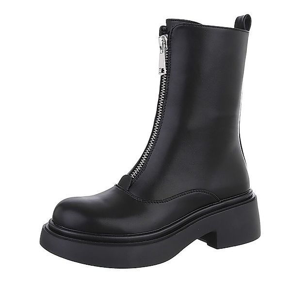 Ital-Design Damen Freizeit Plateaustiefelette (87451920) Blockabsatz günstig online kaufen