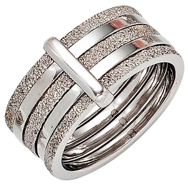 SIGO Damen Ring breit 925 Sterling Silber rhodiniert Silberring günstig online kaufen