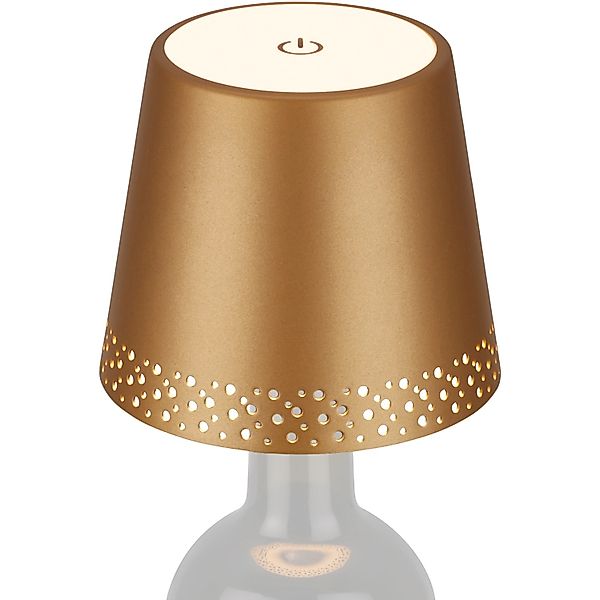 Brilo Akku-Flaschenlicht Flaska Gold-Matt 2,6W günstig online kaufen