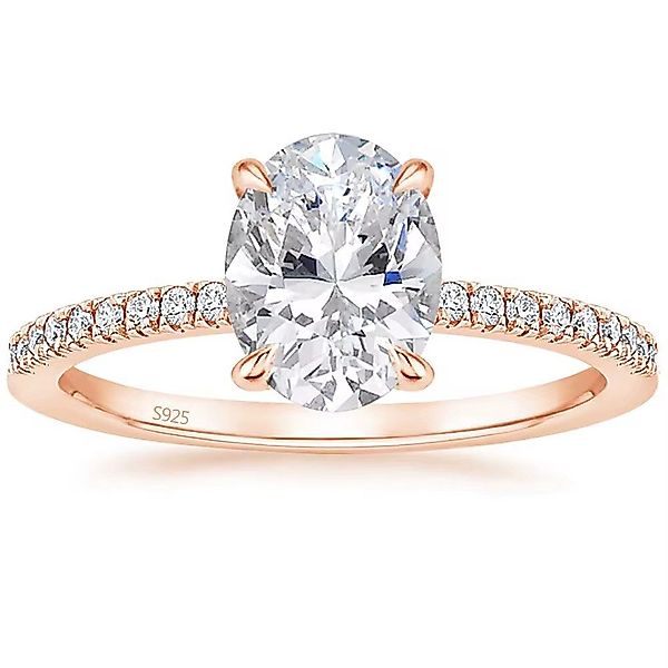 ROUGEMONT Verlobungsring Eleganter Damen Verlobungsring Ovalschliff günstig online kaufen