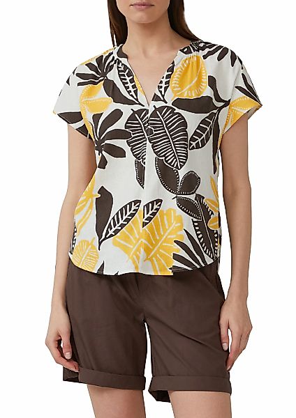 s.Oliver Kurzarmbluse, mit All-Over Print günstig online kaufen