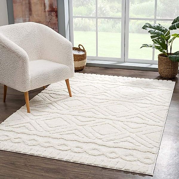 Carpet City Hochflor-Teppich »Focus 3382«, rechteckig, 20 mm Höhe, Boho-Tep günstig online kaufen