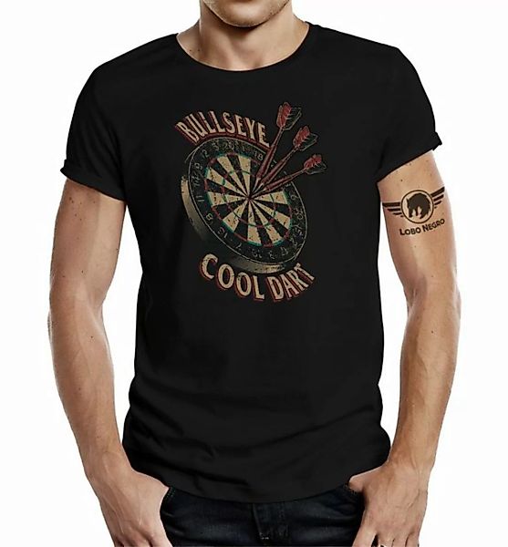 LOBO NEGRO® T-Shirt im Original Design für den Dart Fan: Bulls-Eye Cool Dar günstig online kaufen