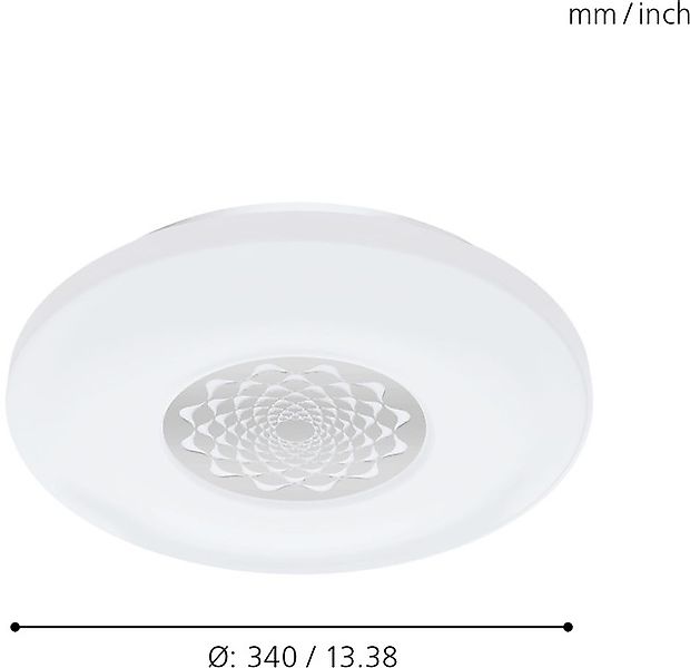 EGLO LED Deckenleuchte »CAPASSO-C«, 1 flammig, Leuchtmittel LED-Board   LED günstig online kaufen