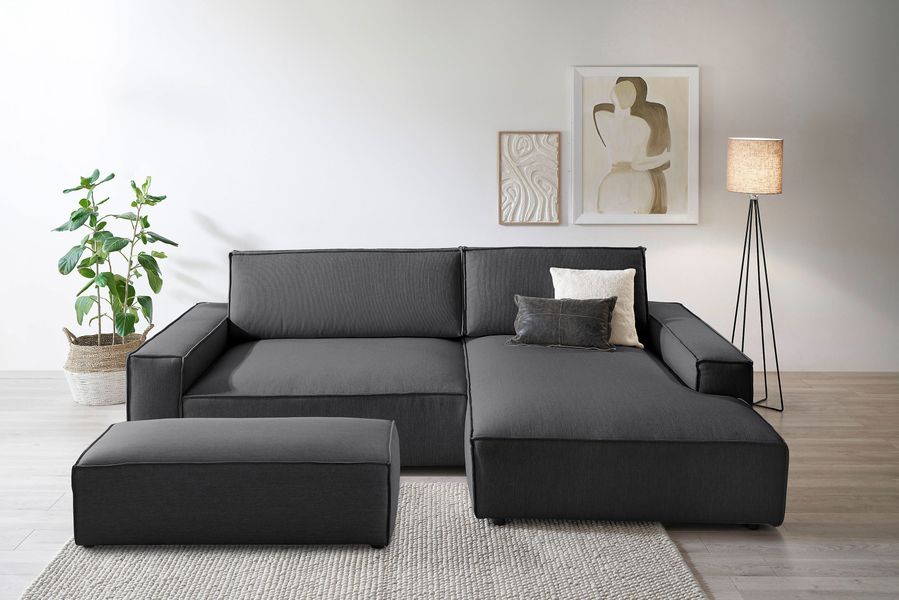 Home affaire Polsterecke "NEU: SHERWOOD XXL tief, L-Form mit Schlaffunktion günstig online kaufen