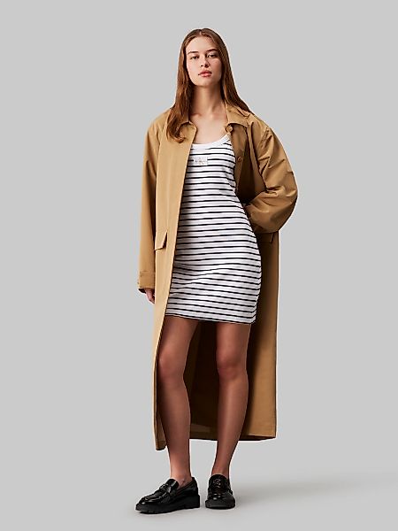 Calvin Klein Jeans Trägerkleid "WOVEN LABEL RIB TANK DRESS" mit Logopatch günstig online kaufen