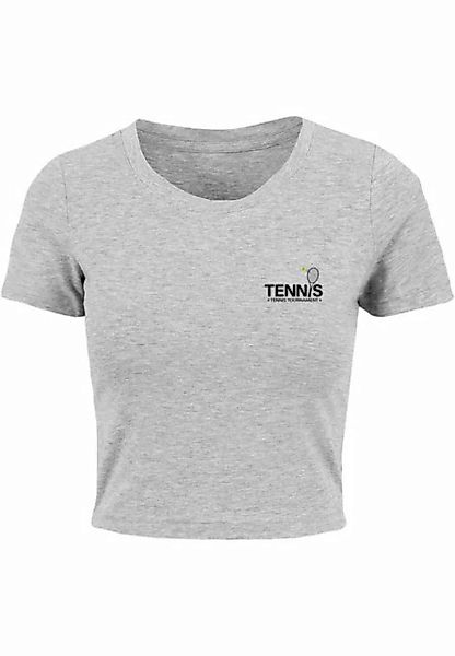 Merchcode T-Shirt Merchcode Damen Ladies Tennis Racket Cropped Tee (1-tlg) günstig online kaufen