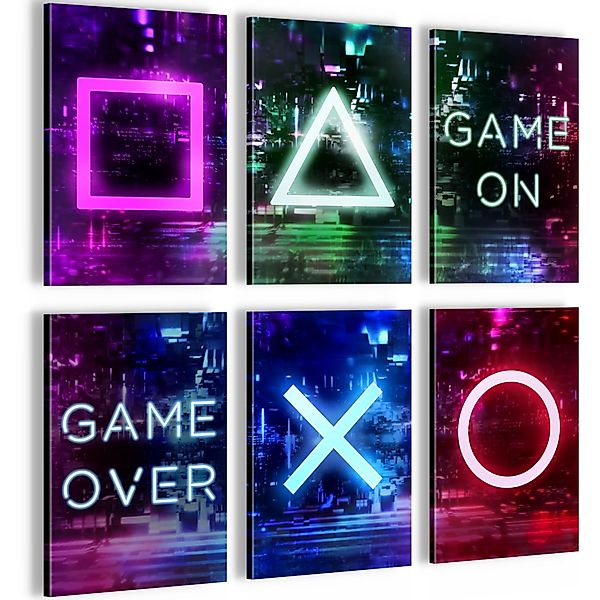 Novart Wandbild Gamer Spielkonsole Gaming 6 günstig online kaufen