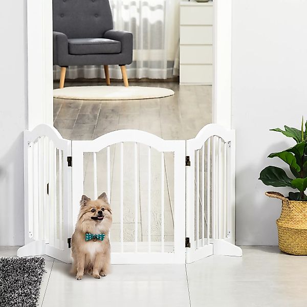 PawHut Hunde Absperrgitter Schutzgitter Hundegitter Konfigurationsgitter 3- günstig online kaufen