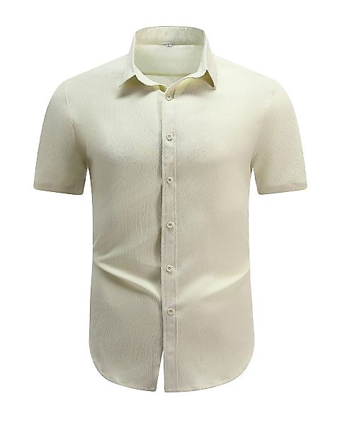 Allthemen Kurzarmhemd Regular Fit leichtes Freizeithemd günstig online kaufen