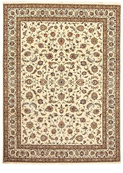 morgenland Orientteppich »Perser - Täbriz - Royal - 357 x 247 cm - beige«, günstig online kaufen