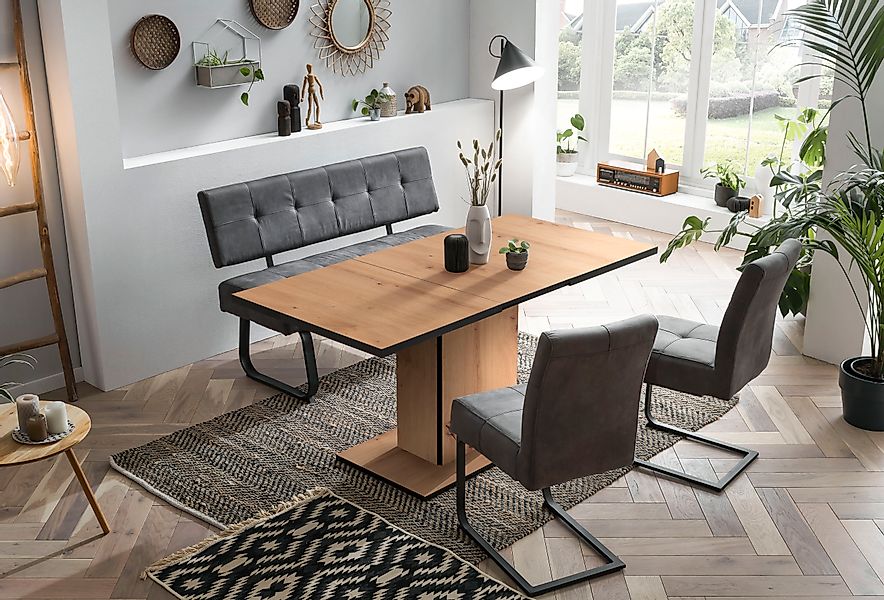 HELA Essgruppe »Luise I G (Bank, Stühle, Tisch)« Set, 4 Stk. tlg. Komfortsi günstig online kaufen