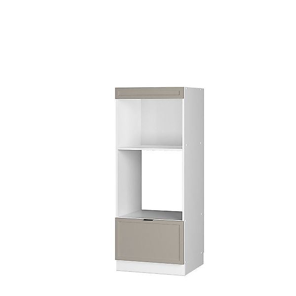 Vicco Mikrowellenumbauschrank Fame-Line, GrauBeige/Weiß, 60 cm günstig online kaufen