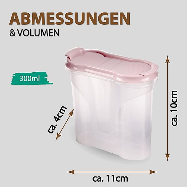 Bestlivings Gewürzbehälter Vorratsdose 300ml, Kunststoff, (1-tlg., günstig online kaufen