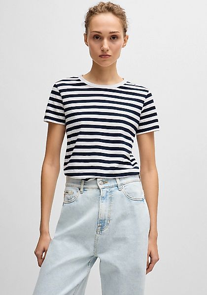 BOSS ORANGE T-Shirt "Esla Striped Premium Damenmode", Premium Damenmode, im günstig online kaufen