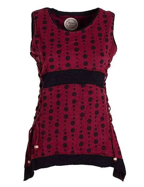 Vishes Shirttop Damen Sommer-Top Zipfel-Top Punkte T-Shirt mit Bändern zum günstig online kaufen