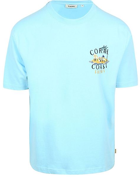 Shiwi T-Shirt Finn Coral Coast Backprint Hellblau - Größe M günstig online kaufen