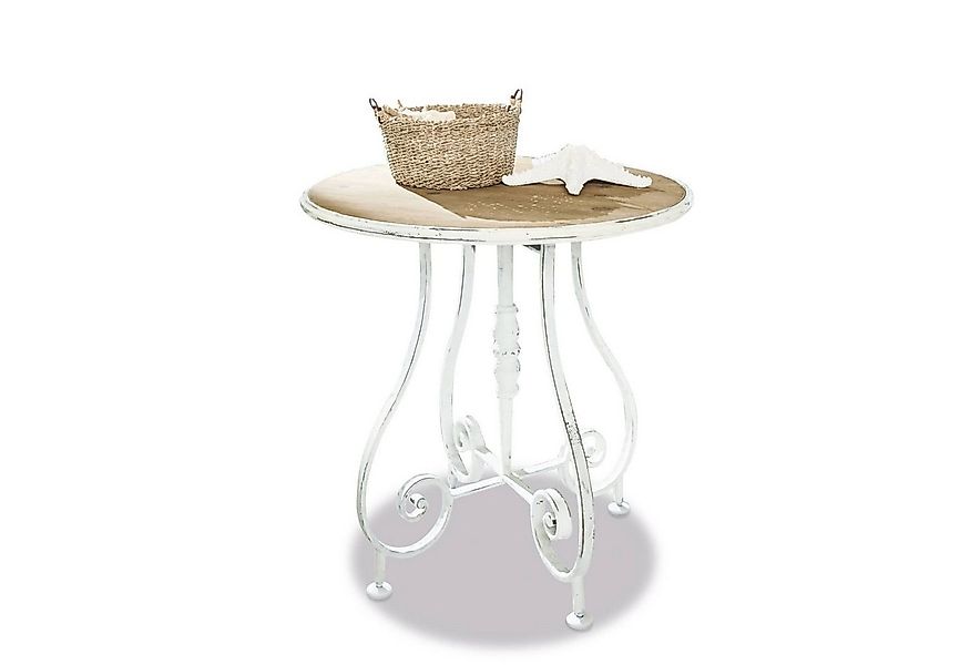 Mirabeau Beistelltisch Beistelltisch Pordic antikweiß/braun günstig online kaufen